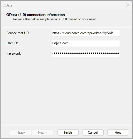 Crystal Reports OData