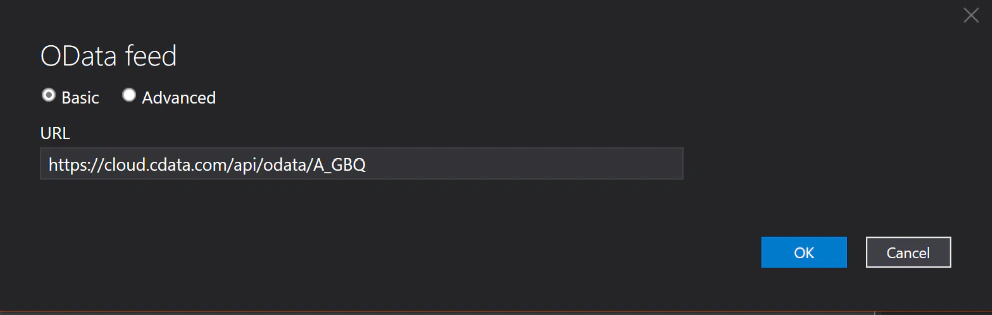 Azure Analysis OData URL
