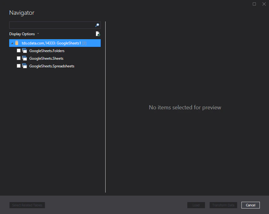 Azure Analysis Table Select