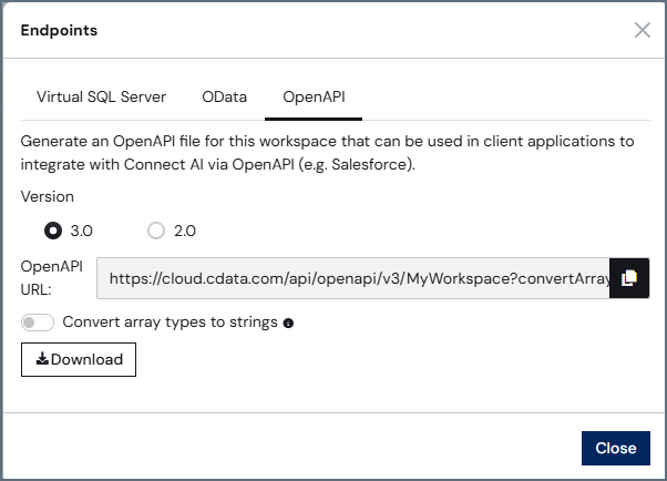Workspace OpenAPI