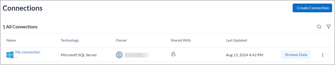 Alteryx Connection List