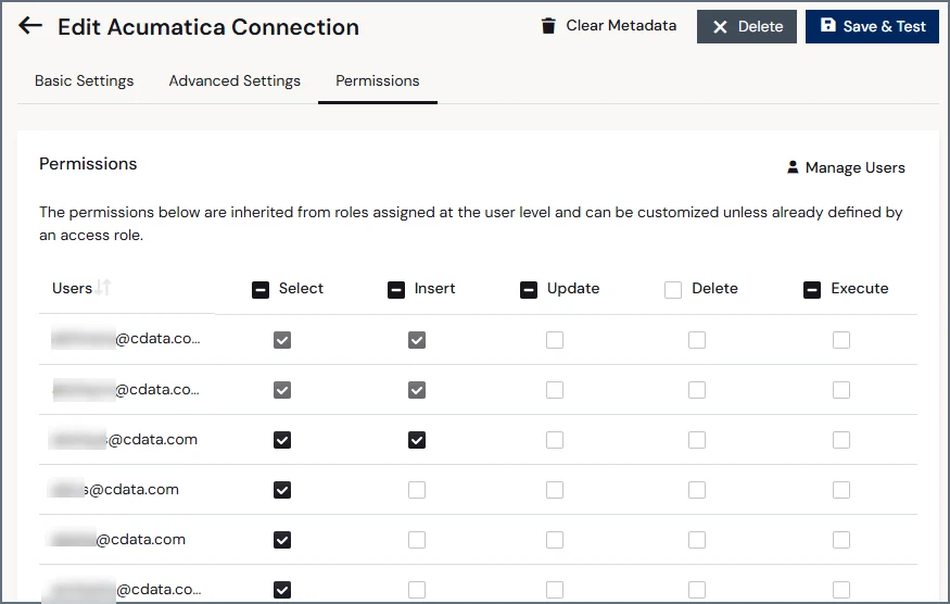 Assign permissions by entity