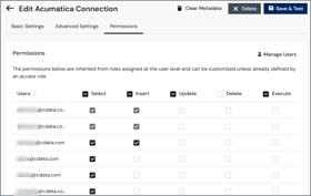 Assign permissions by entity