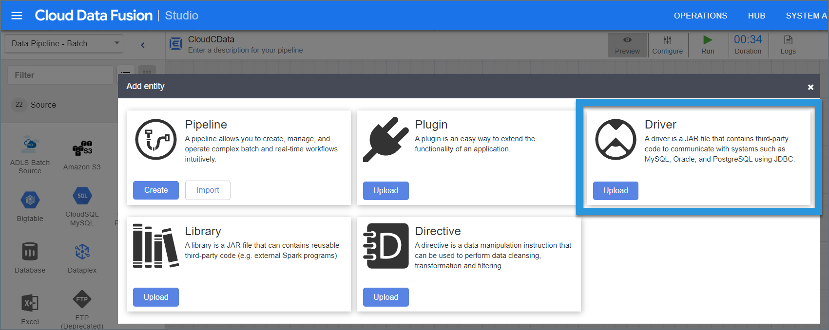 Google Data Fusion client 01