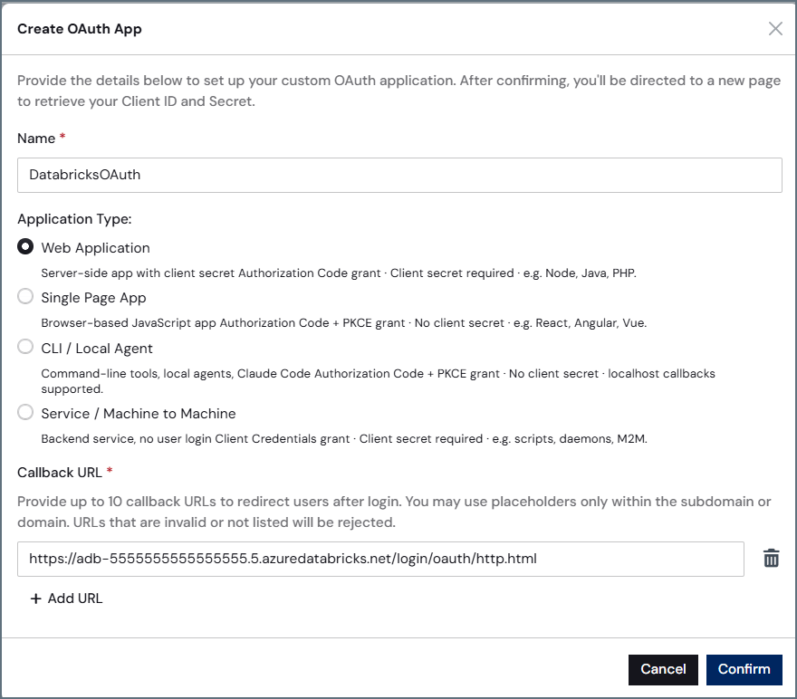 CData Connect AI で OAuth アプリを作成する