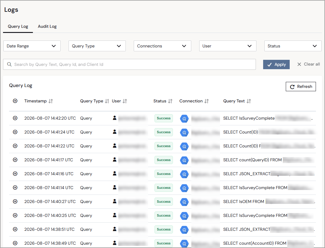 Query log