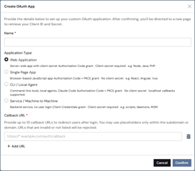 Create OAuth App