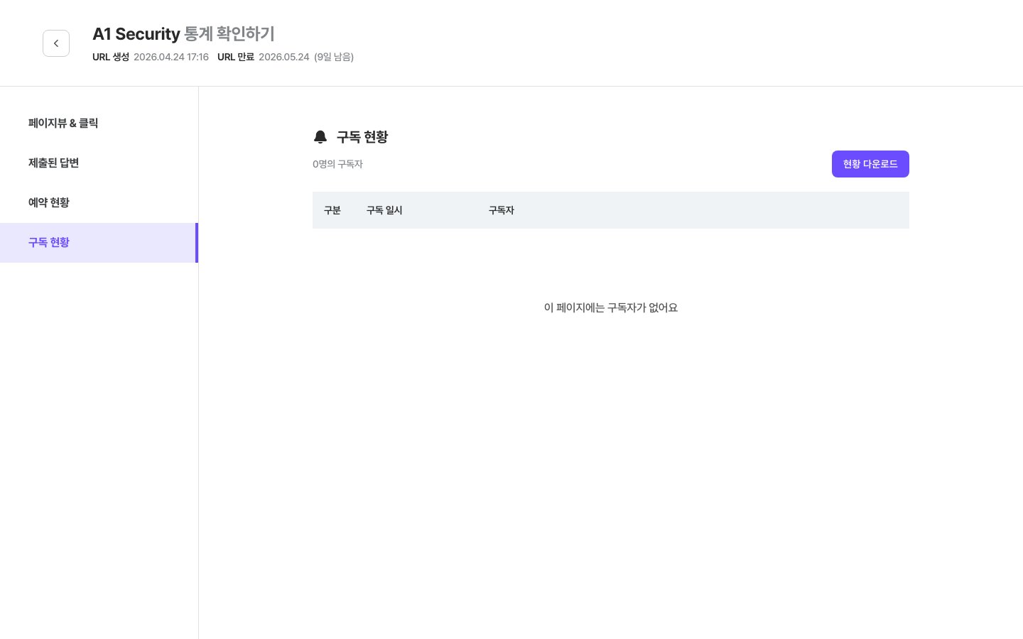 구독 현황