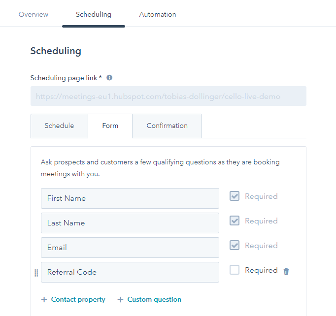 Cello Attribution Capture UCC HubSpot deal with Hubspot Form