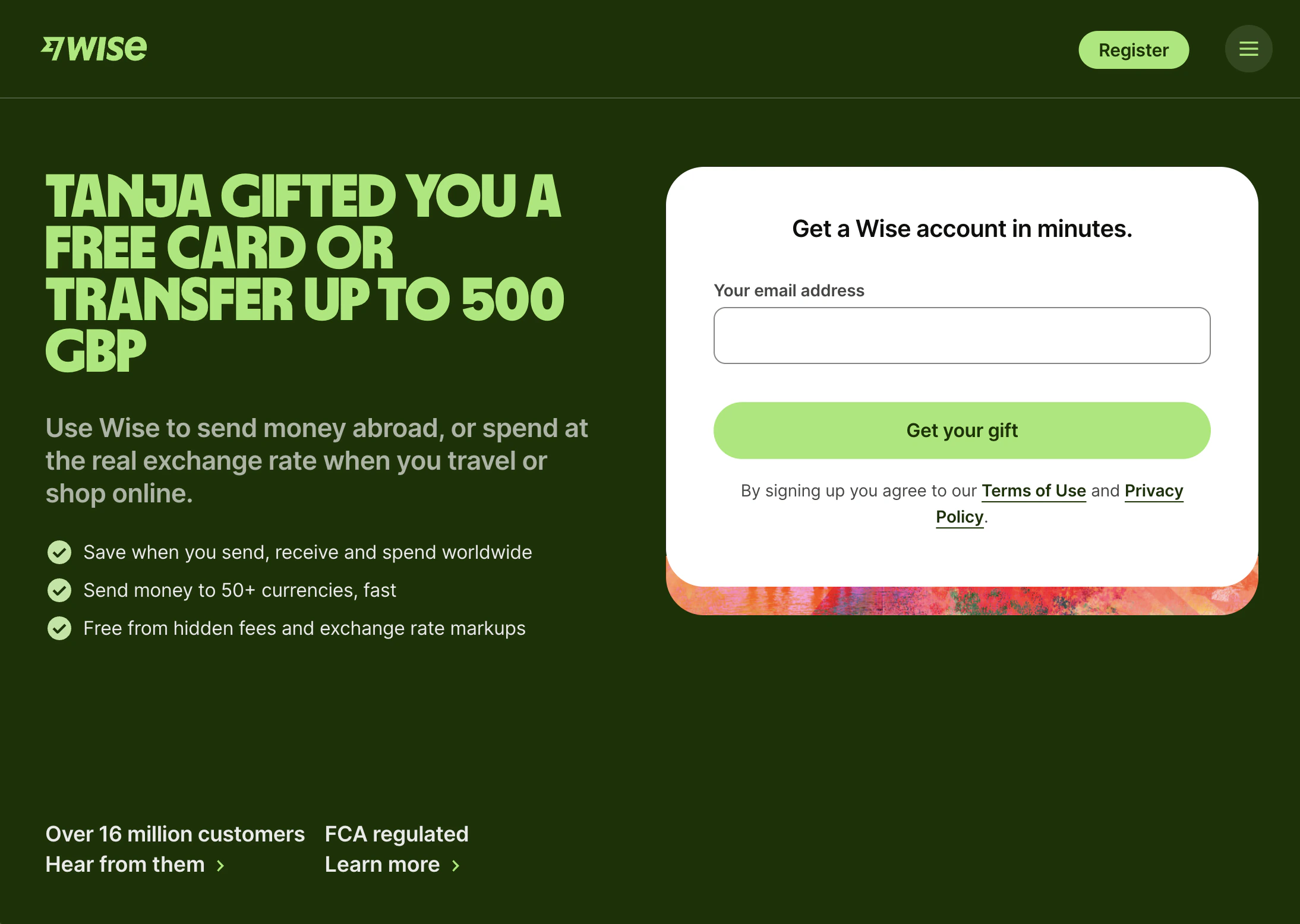 Personalization example