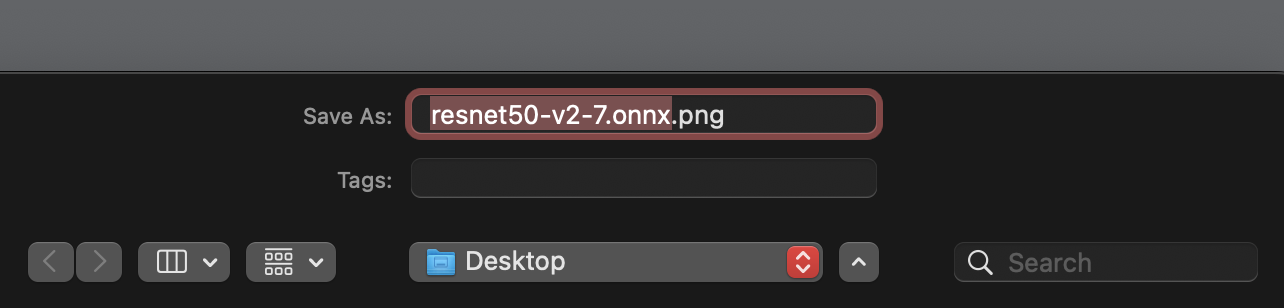 Save As model name PNG