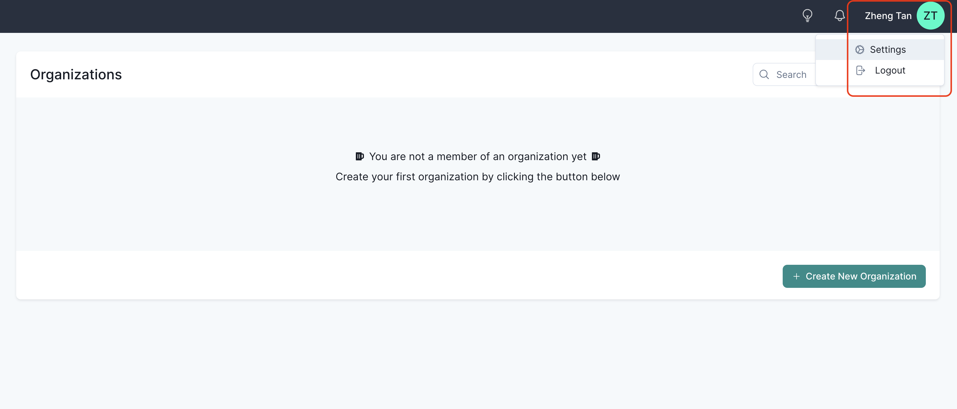 Navigating to Settings