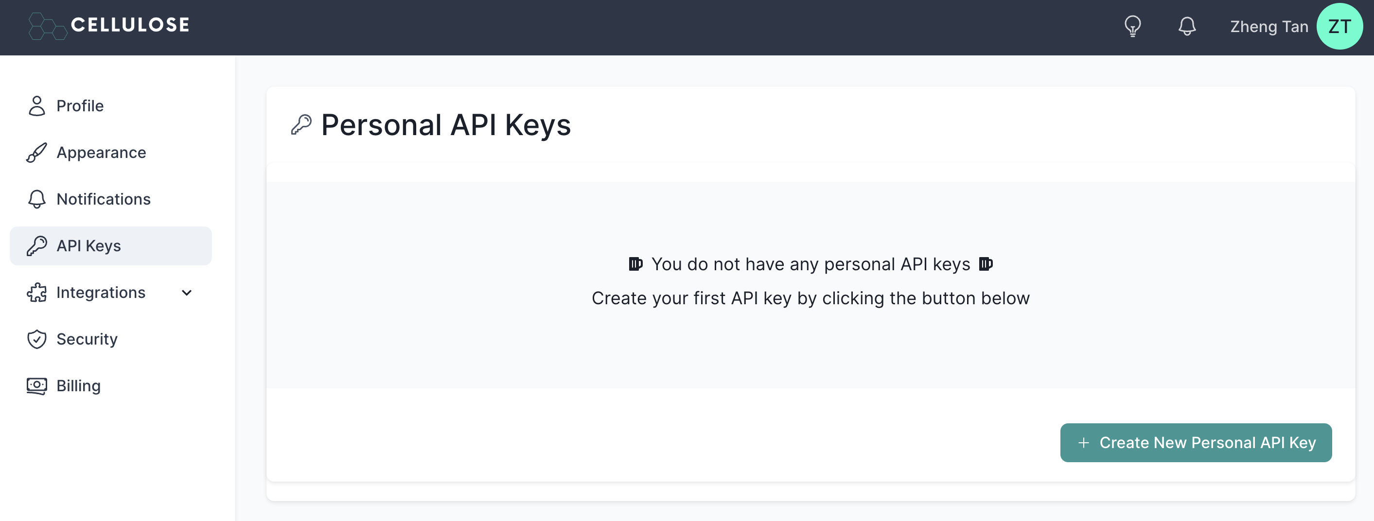 No personal API keys