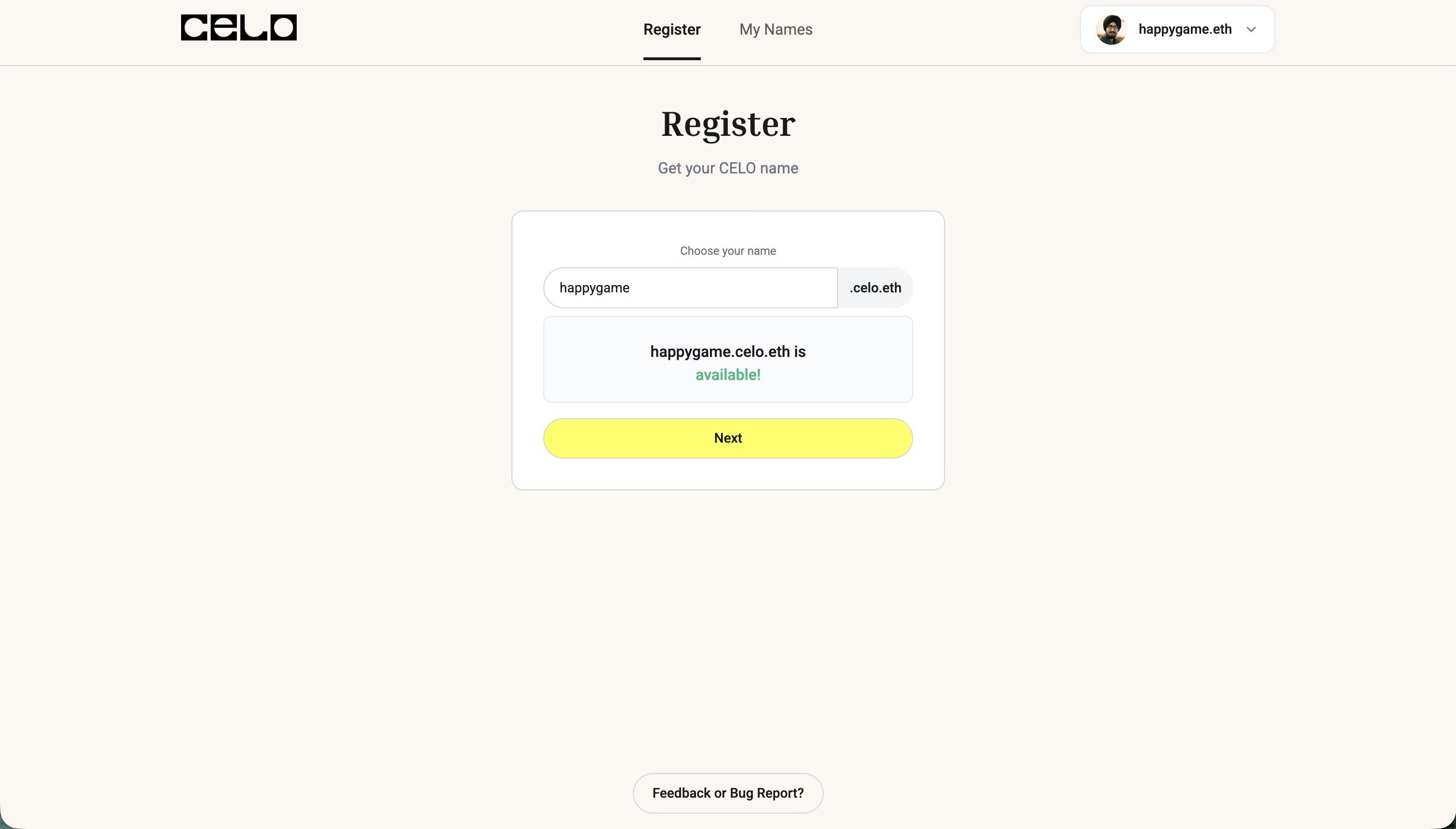 Search for available name