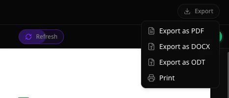 Export your document