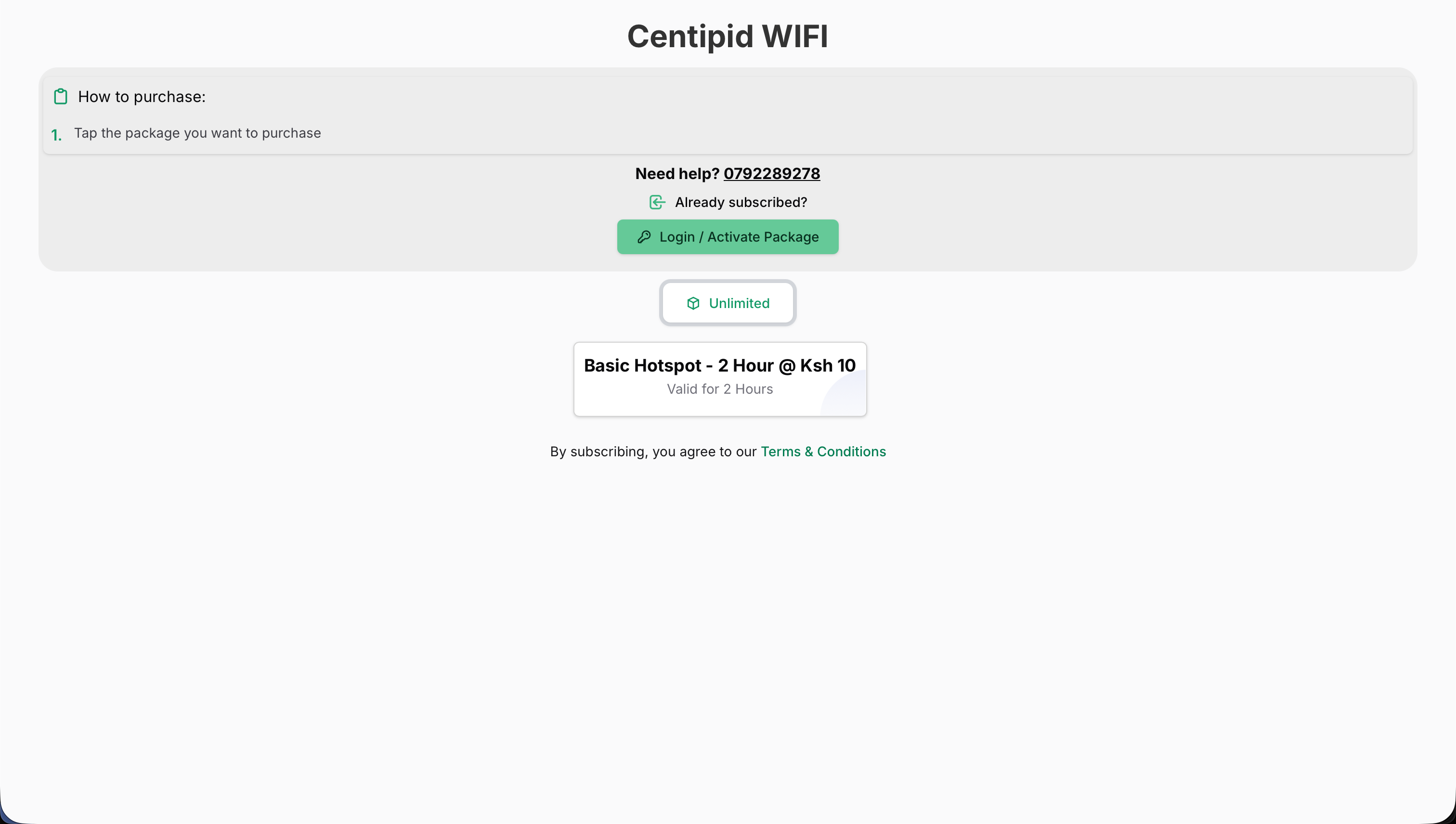Simple captive portal