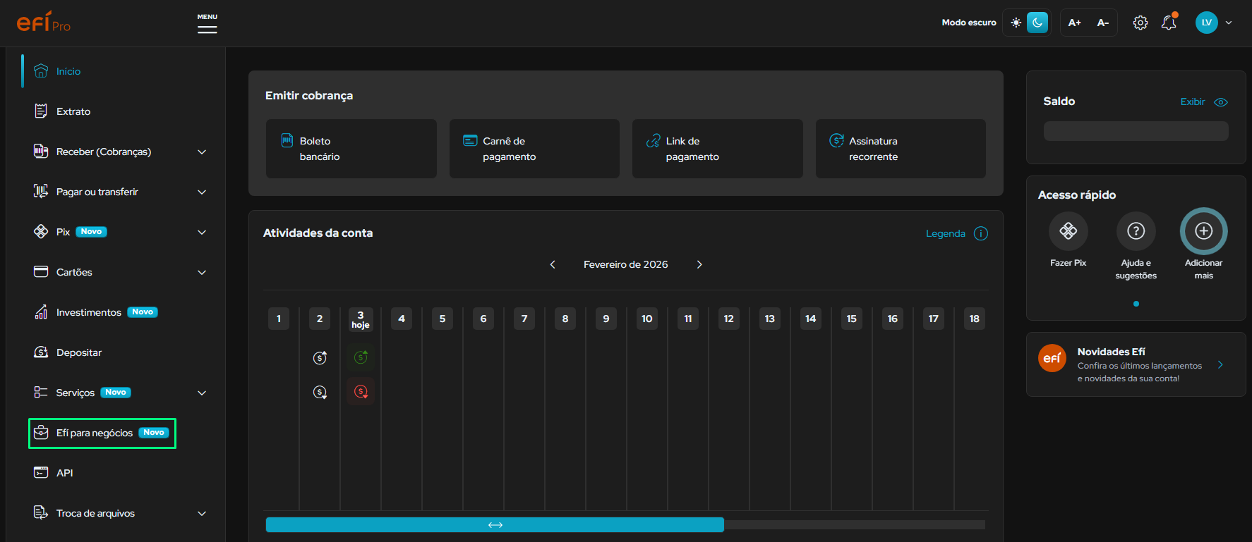 Vinculando Pix na CentralCart