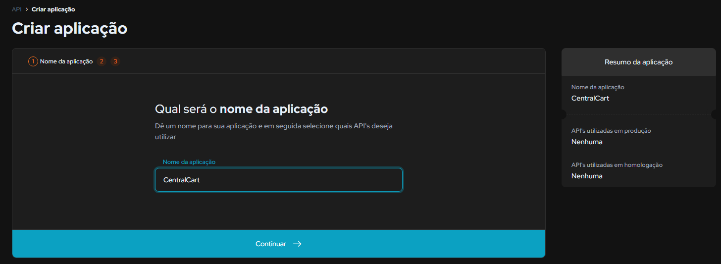 Vinculando Pix na CentralCart