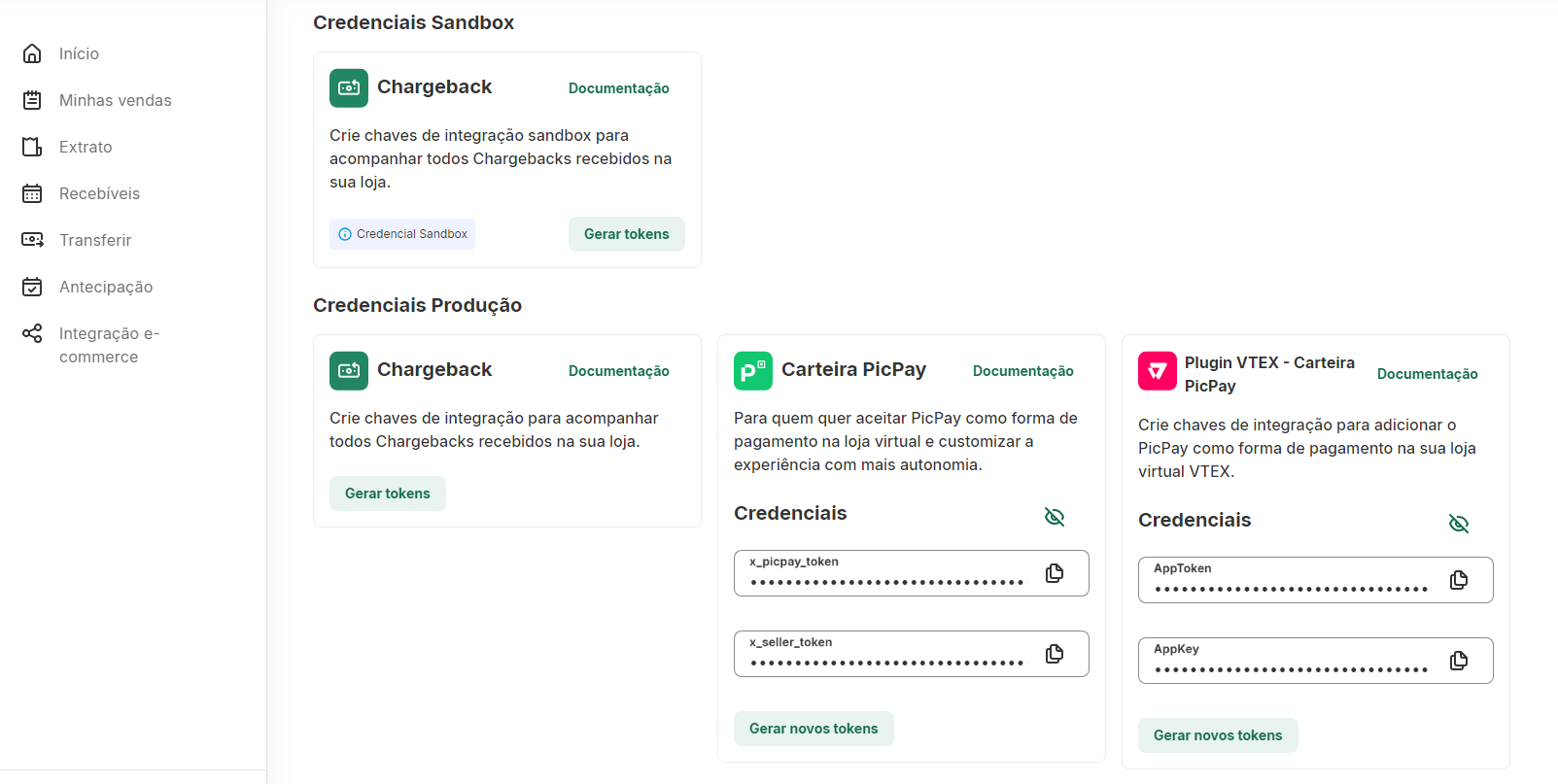Formulário de aplicação do PicPay