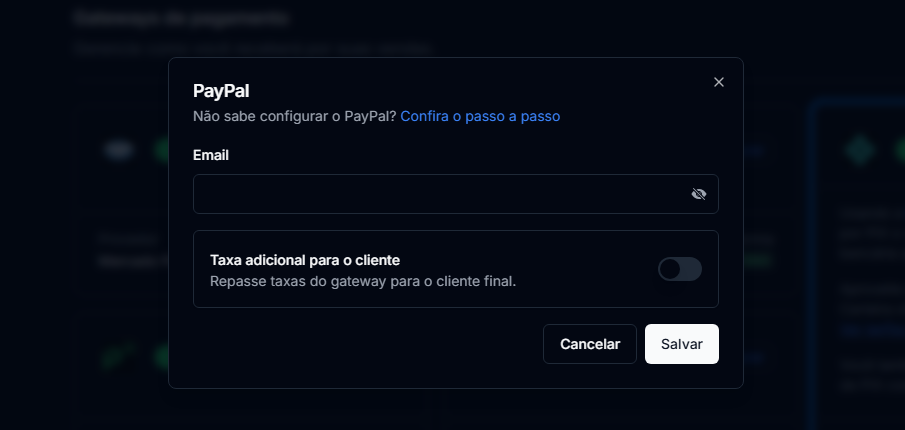 Vinculando Mercado Pago na CentralCart