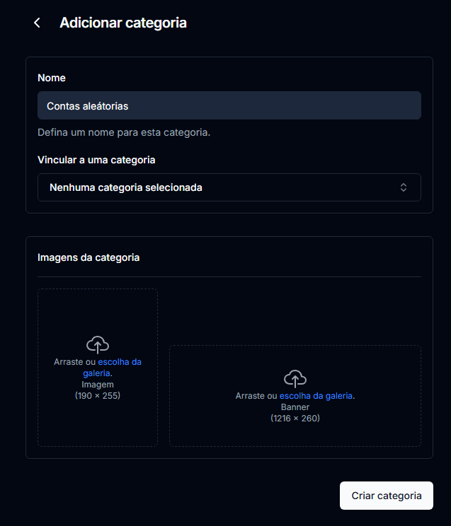Adicionar categoria