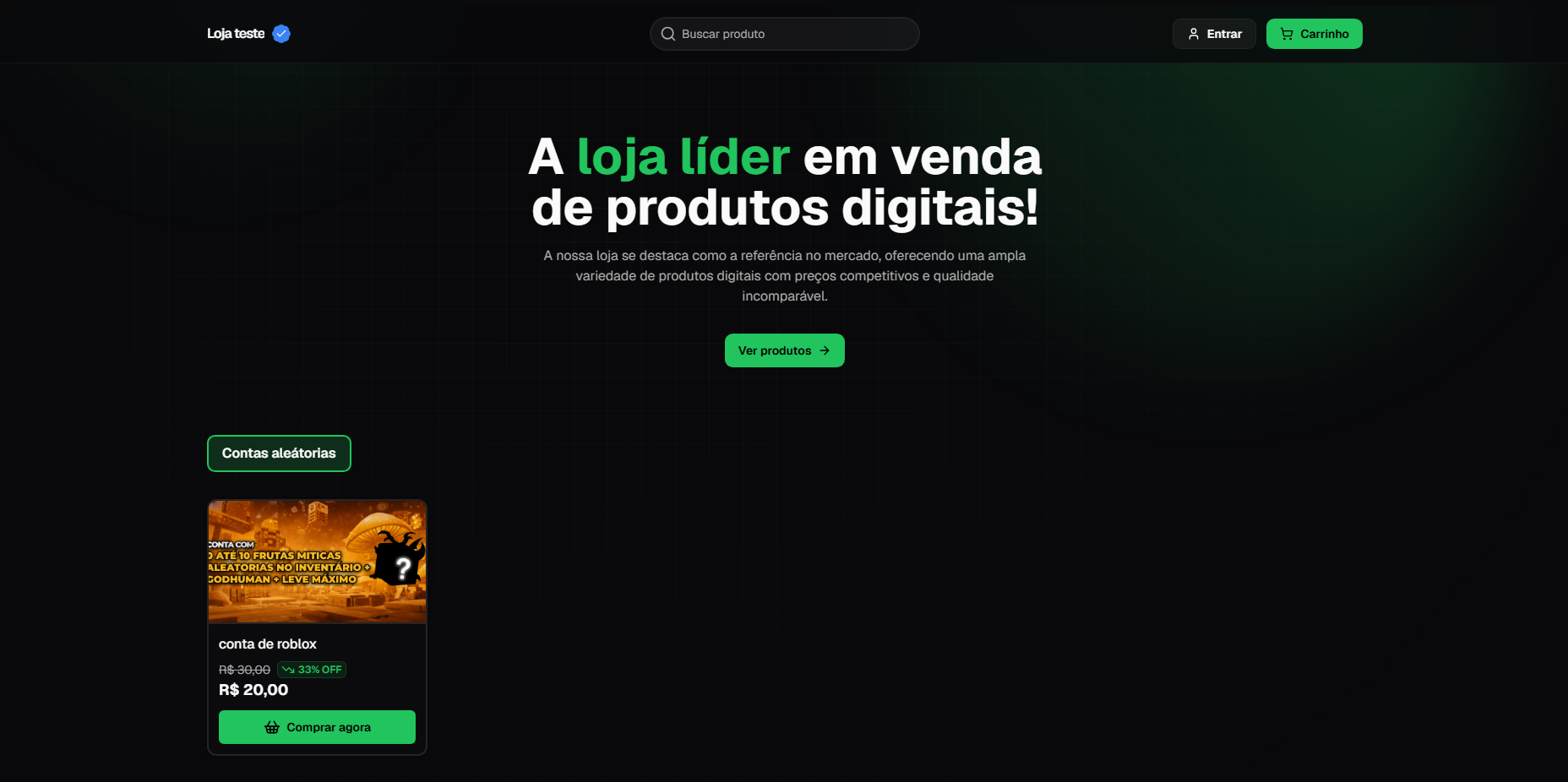 Loja publicada