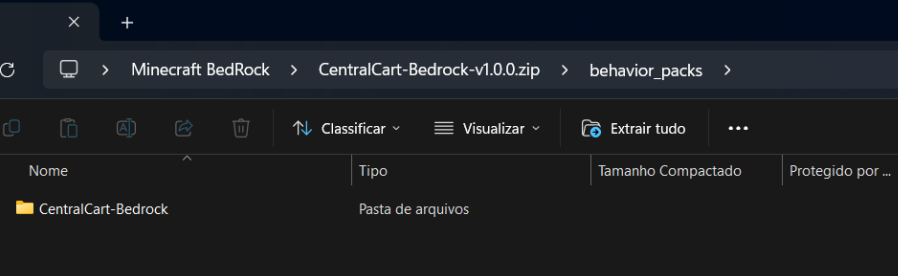 Pasta behavior pack dentro do servidor