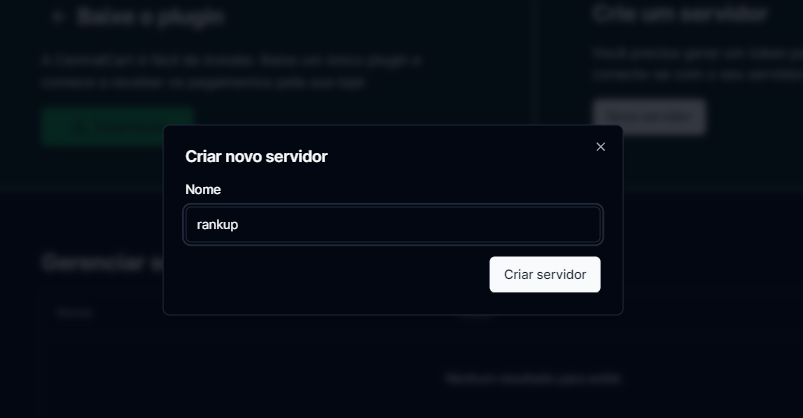 Criando token