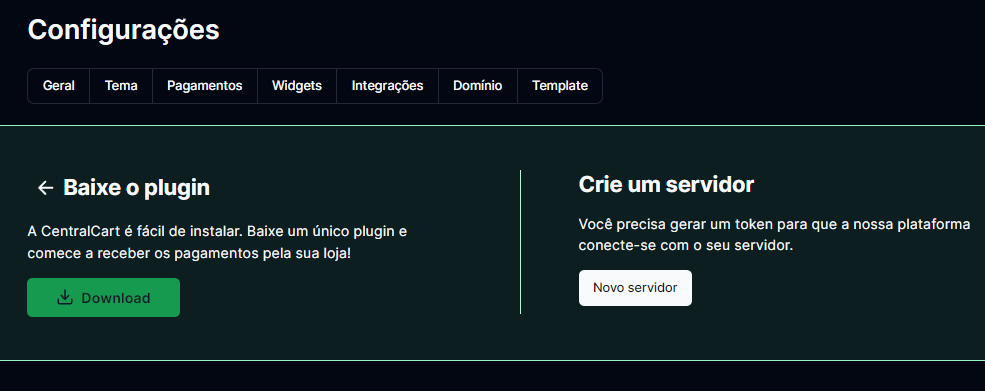 Baixar o plugin no seu servidor