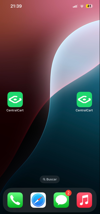 Aplicativo da CentralPainel da CentralCart