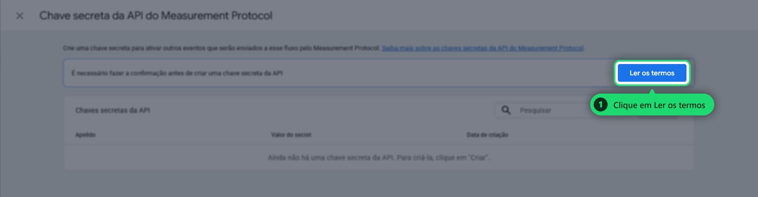 Ler os termos