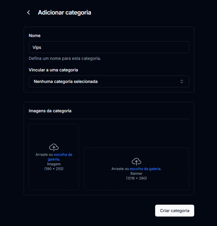 Adicionar categoria