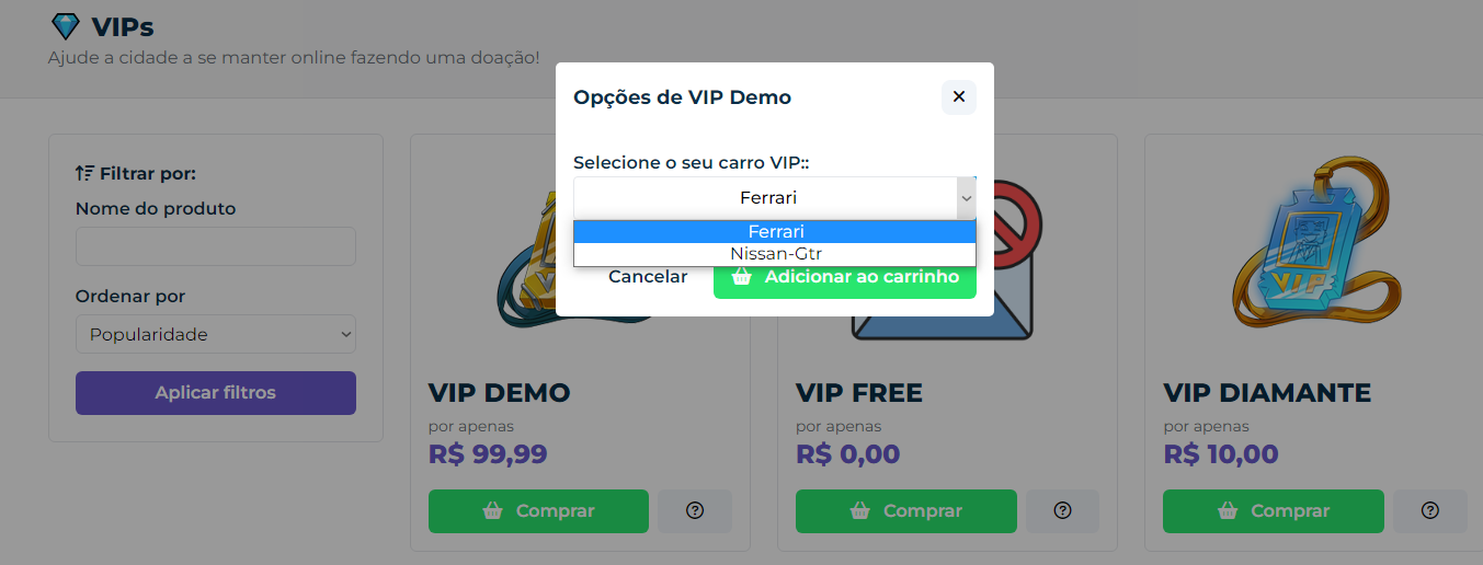 Sistema de variável