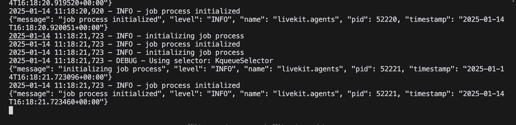 LiveKit processes
