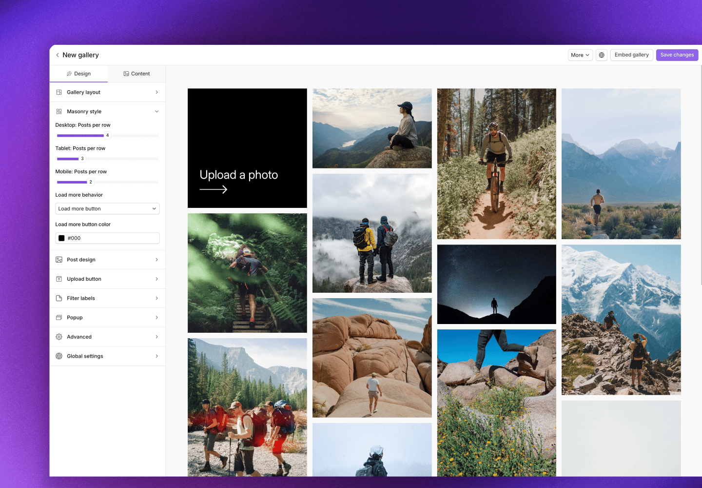 Masonry layout