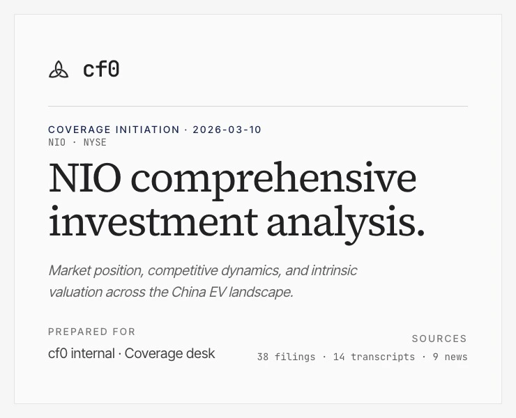 cf0 IC memo cover — NIO comprehensive investment analysis