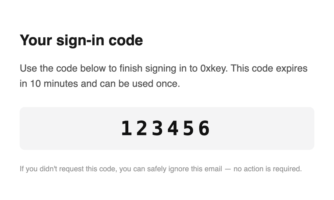 auth otp email