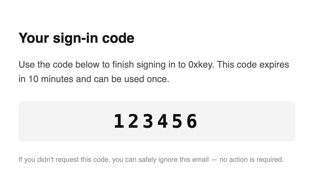 auth otp email