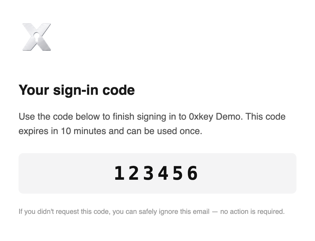 dynamic email auth
example