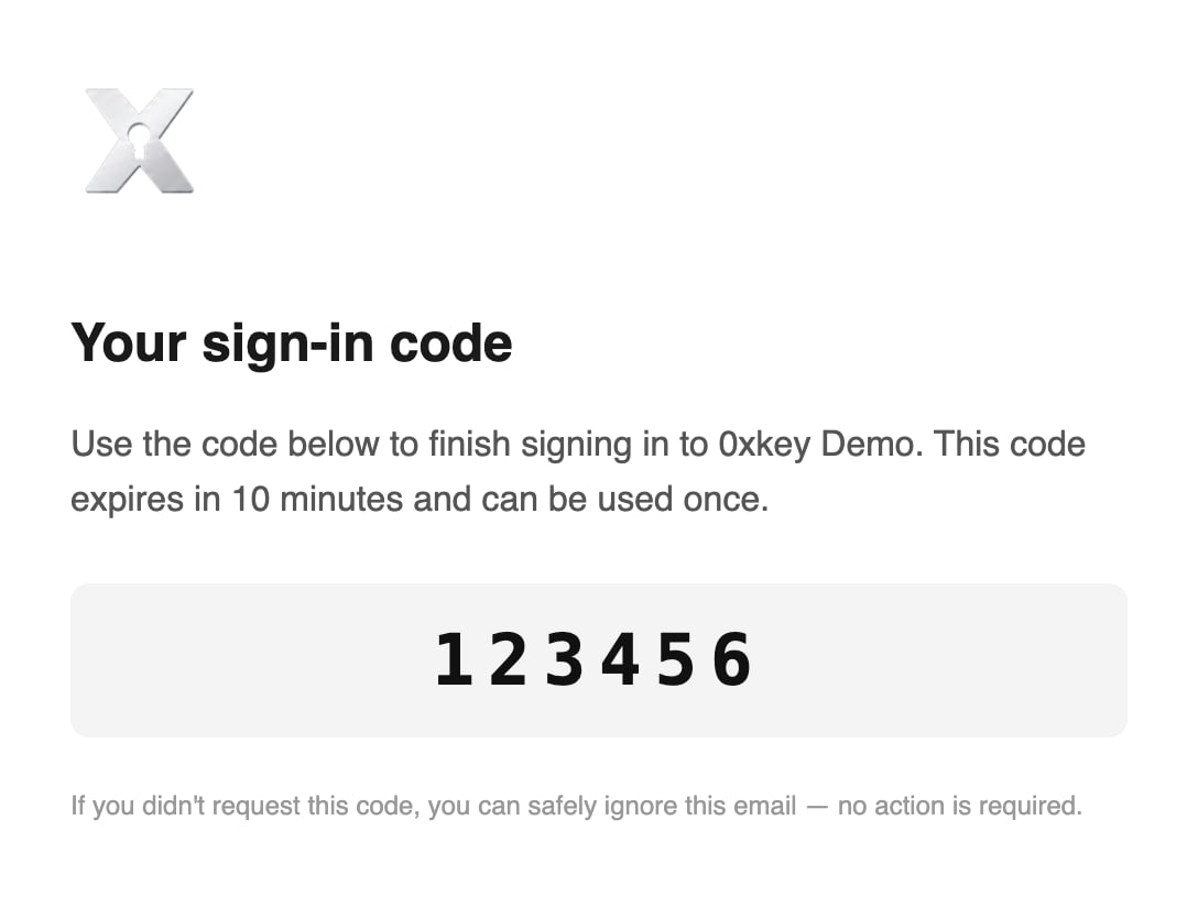 dynamic email auth
example