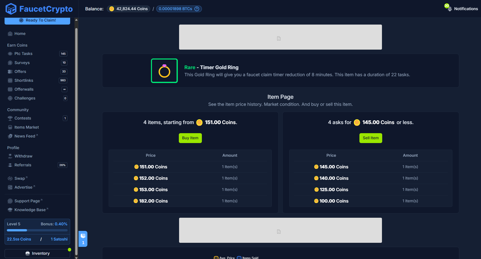 Faucetcrypto Itemsmarket Raretimer Itemspage Pn
