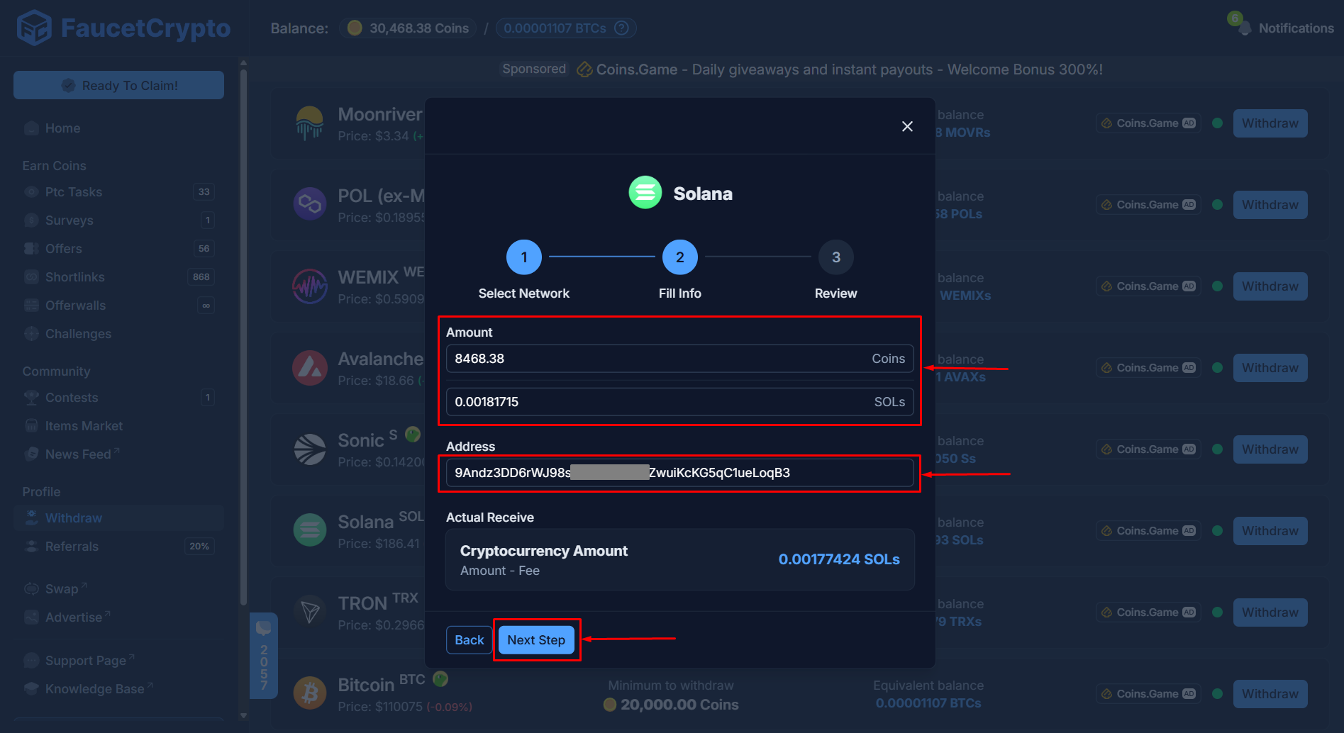 Faucetcrypto Solana Inputdetails Pn