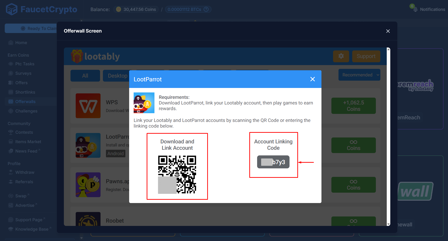 Faucetcrypto Lootably Lootparrot Pn