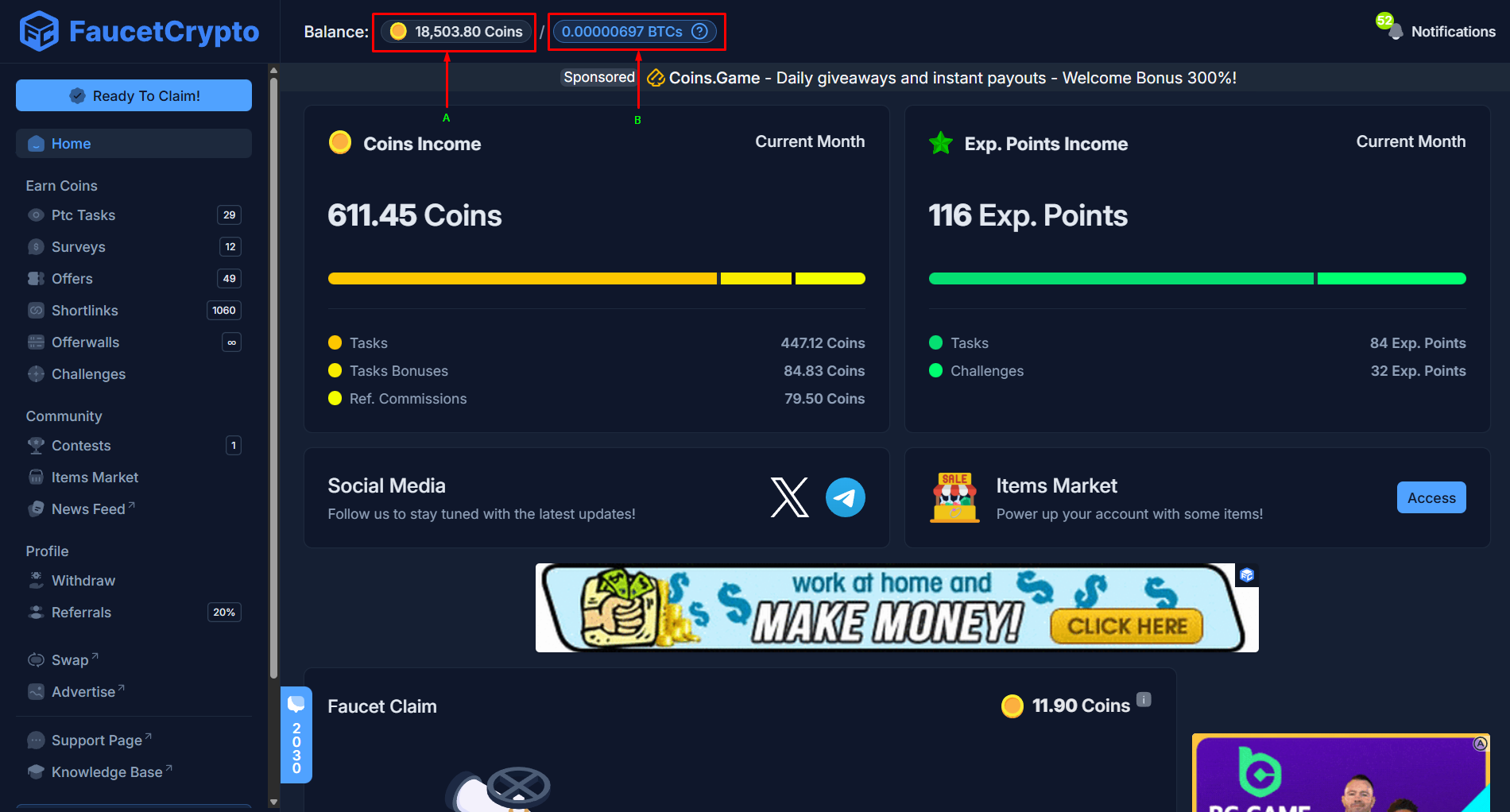 Faucetcrypto Coinsbalance Conversion Pn