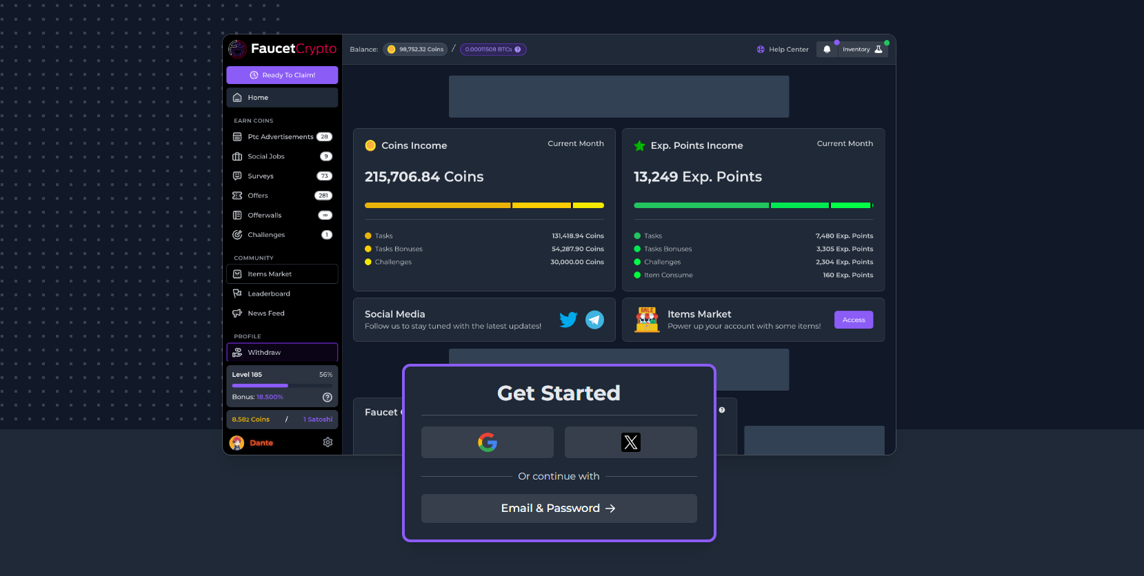 Faucetcrypto Signup Pn