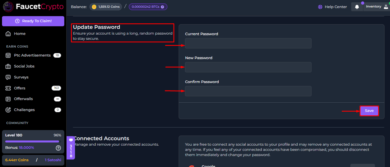 Faucetcrypto Updatepassword Pn