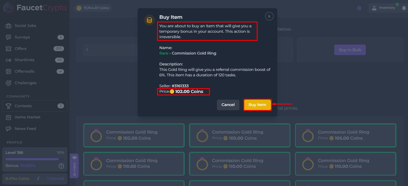 Faucetcrypto Itemsmarket Buyitem Pn