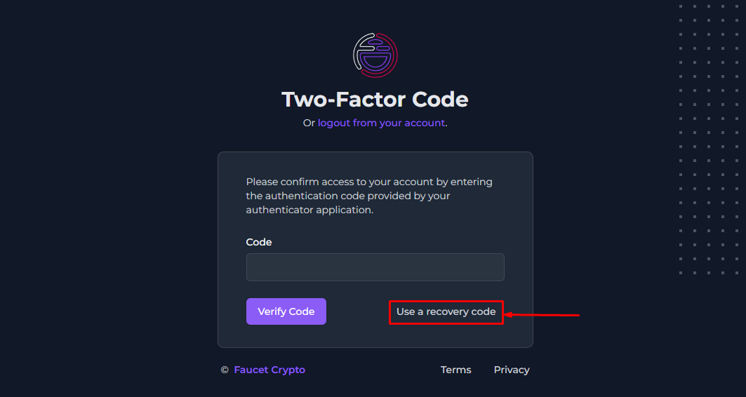 Faucetcrypto Recovery Pn