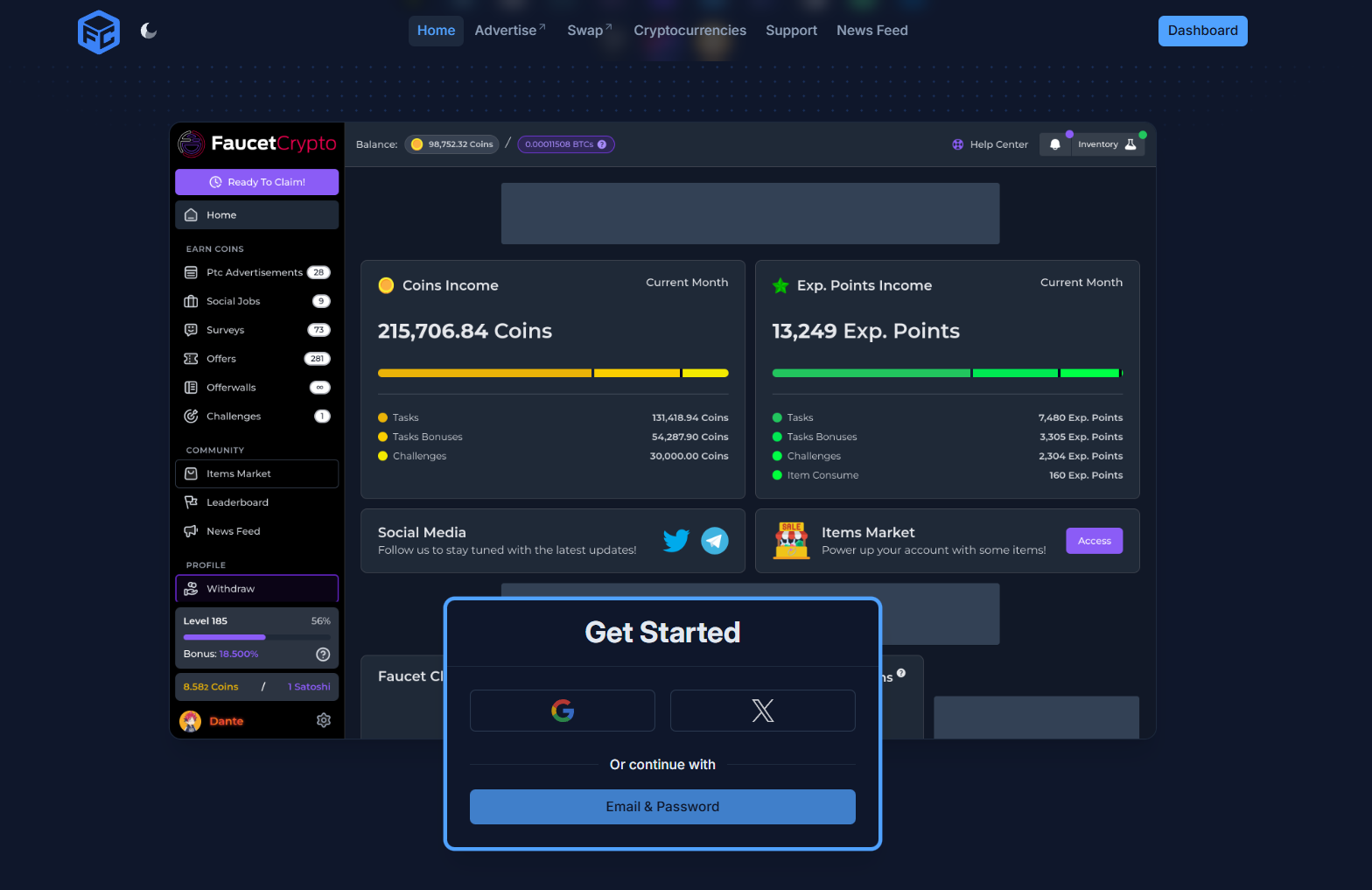 Faucetcrypto Signup Pn