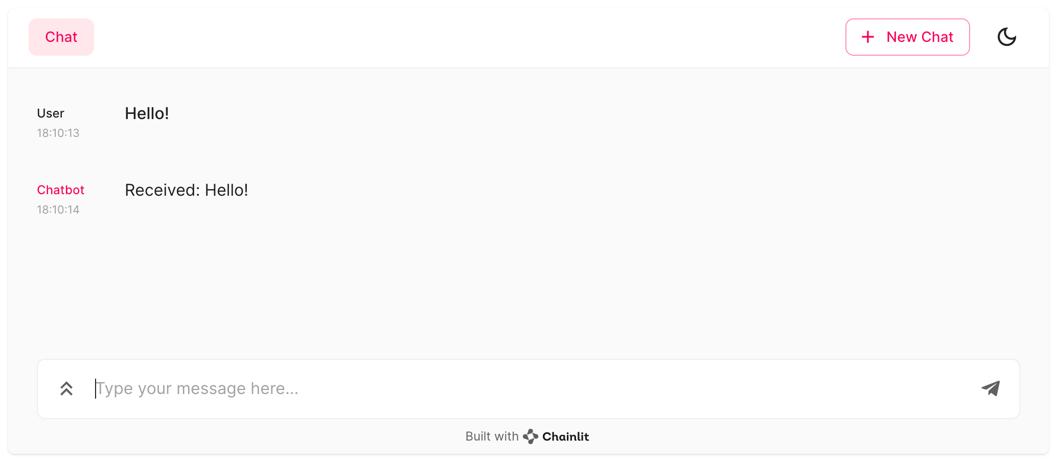 Challet Python In Pure Python - Chainlit